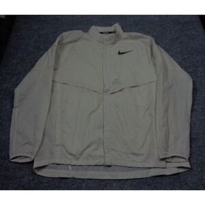 Nike Run Division Packable Jacket Mens XL Beige Lightweight Vented 922040-008